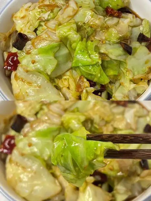 小炒家常菜手撕包菜脆爽下饭的料汁秘诀