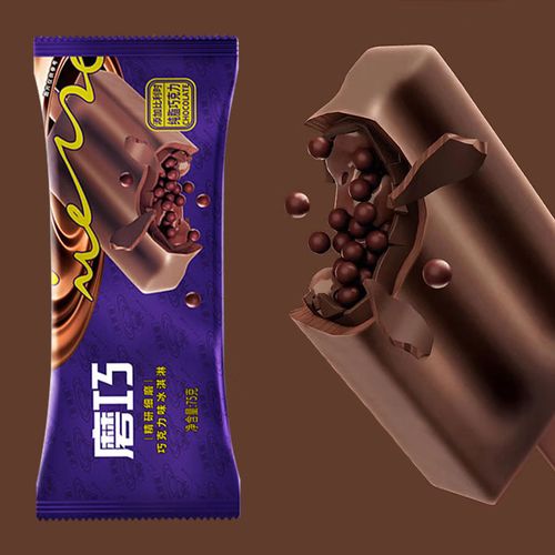 宏宝莱宏宝莱磨巧网红冰淇淋曲奇巧克力豆雪糕流心冰激凌桑葚味冷饮