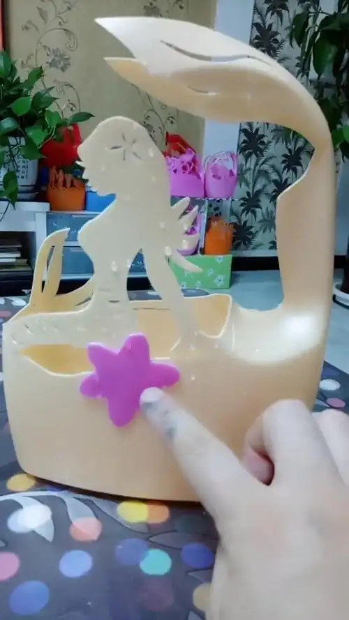 洗衣液桶改造之美人鱼