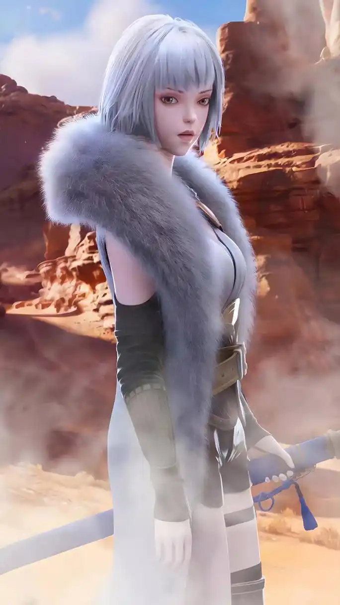 国漫女神|《灵笼》白月魁超清手机壁纸:一位集力量,美貌于一身的人气