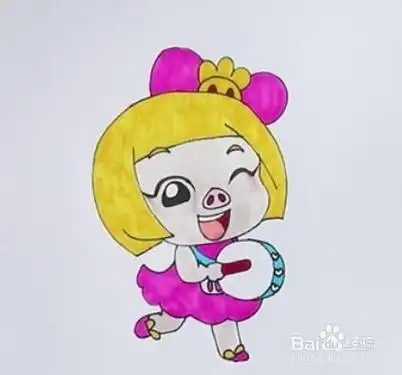 猪猪侠之竞球小英雄菲菲简笔画