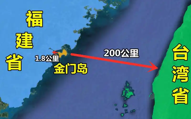 金门岛位置有多特殊?离厦门不到2公里,却归200公里外台湾省管辖