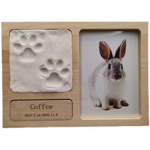 宠物猫咪狗狗兔子成长纪念摆件爪印印泥留念宠物相册明信片等周边