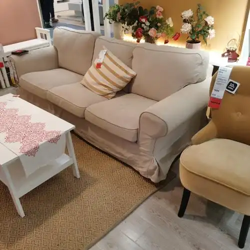 济南国内宜家代购爱克托经典舒适性三人沙发组合布艺沙发