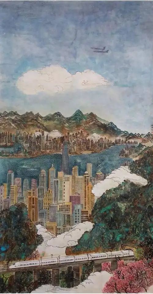 《新时代》(国画)何桂明 请关注我们!