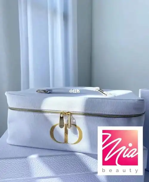dior全白大容量化妆包礼盒套装
