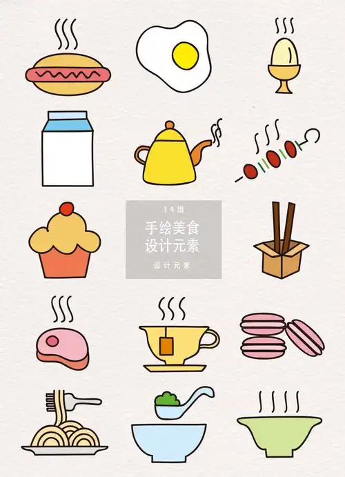 餐桌上的食物简笔画 餐桌上的食物简笔画怎么画