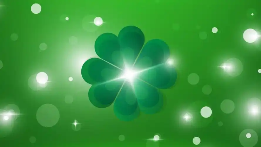 高清四叶草插画图片