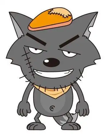 大灰狼简笔画彩色 大灰狼简笔画彩色画涂色