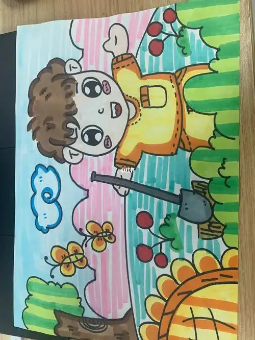 《我爱劳动》#教资  #幼儿教师招聘考试  #教师招聘备考  #简笔画