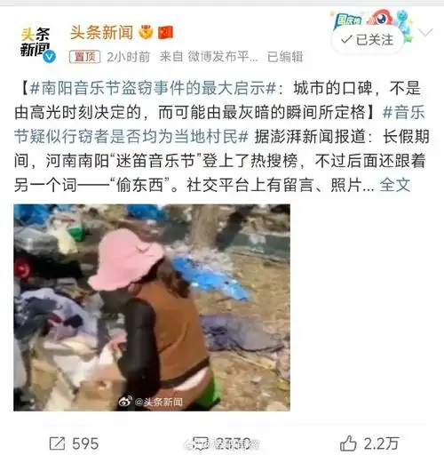 南阳音乐节盗窃事件的最大启示##迷笛盗窃事件或受短视频误导