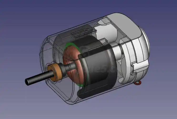 3-6v直流微型有刷马达结构图