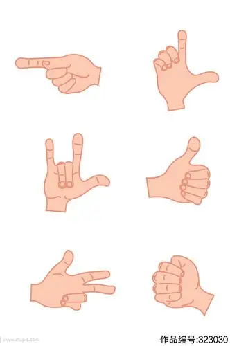 卡通手指素材png