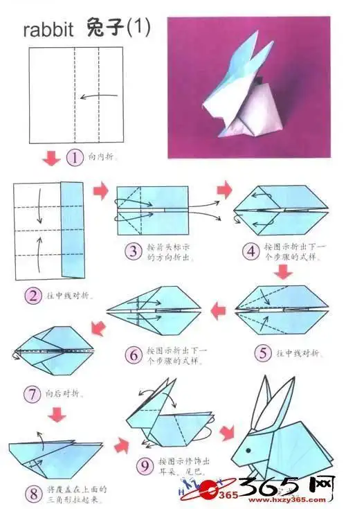 南阳市实验学校二一班特色课堂第三期――趣味折纸小兔子