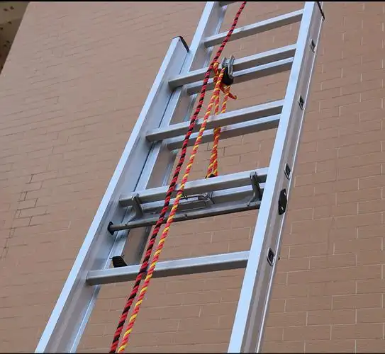 伸缩梯子加厚爬梯家用铝合金梯子工地单梯折叠移动爬梯三联消防梯119