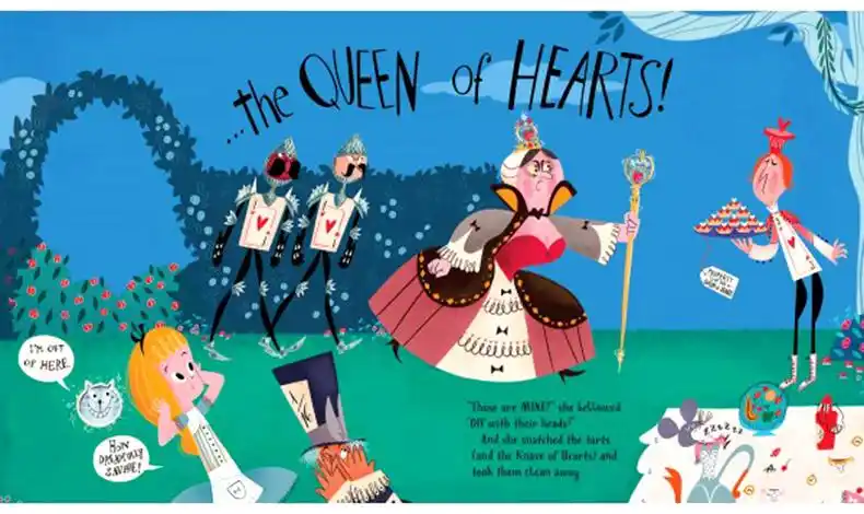 爱丽丝梦游仙境茶话会 英文原版绘本 alice's wonderland tea