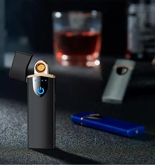充电打火机男士触摸感应usb充电防风电子打火机送男友礼物火机