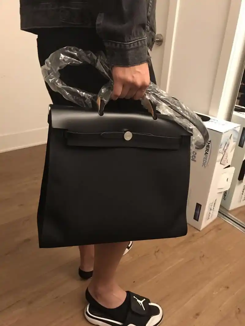hermes herbag黑色39