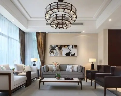 云庭玉龙山庄新中式客厅-免费3dmax模型库-欧模网