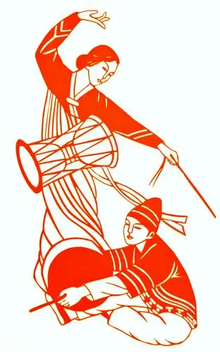 刻纸《中华民族大团结》(下)