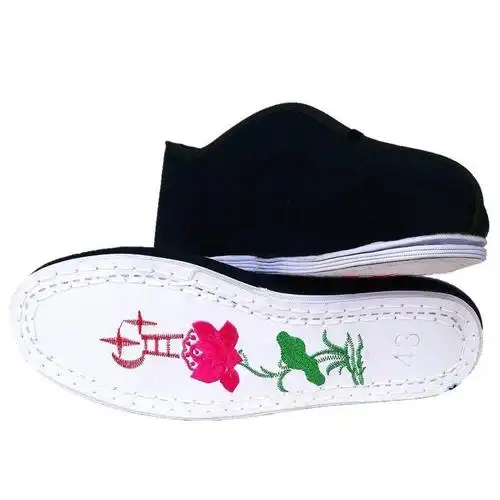 41普通鞋底男士寿衣寿鞋子老头鞋北京布鞋男款棉鞋棉靴子殡葬用品莲花