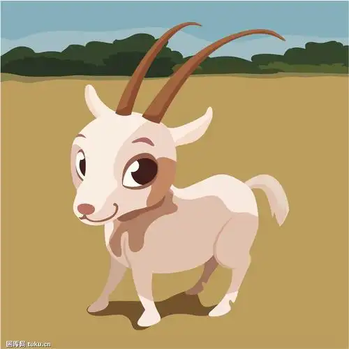 可爱卡通羊图片 简单动画山羊卡通图片 十二生肖羊,卡通动漫,小绵羊