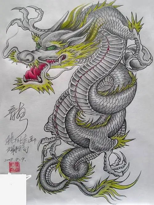 披肩龙,纹身是什么含义