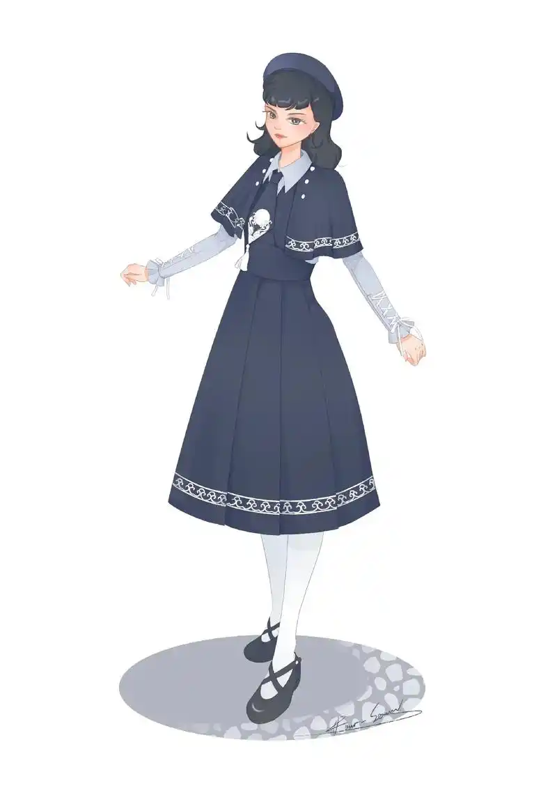 jk制服设计#jk设计 #服装设计 #插画  - 抖音