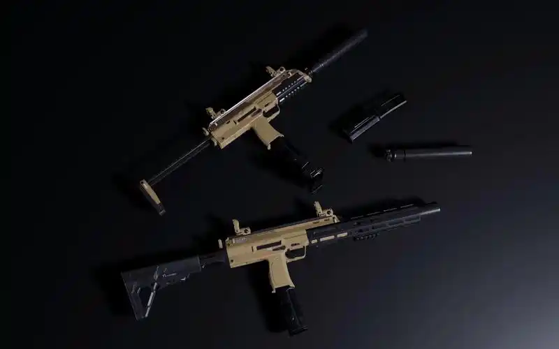 【cg模型】mp7a2 微微改动的本体以及延长套件