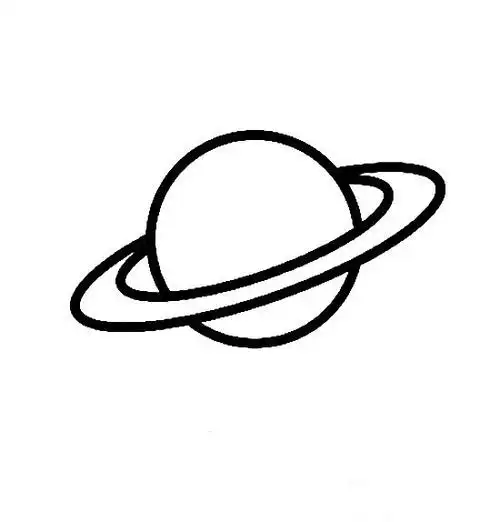 土星的样子特点和简笔画图片