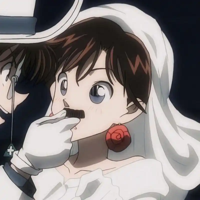 柯南头像‖黑羽快斗*中森青子情侣头像来啦 之前宝贝们想要看快青!