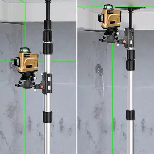 水支平仪降撑杆3grz/4平米红外线伸缩杆水仪三脚支架升吊顶木工通