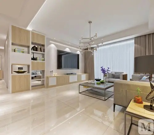 6万135㎡简约三房装修简约时尚的平层住宅