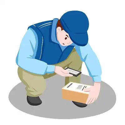 快递员卡通人物素材