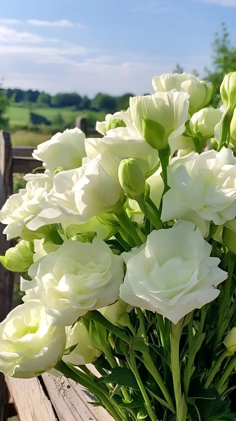 白色桔梗花:永恒的爱,不变的爱.可爱鬼,请你看漂亮的花花#好 - 抖音