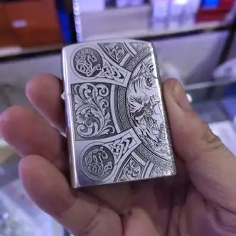 铂宿纯银打火机天启四骑士煤油防风刻字男士老公朋友个性定制打火机50