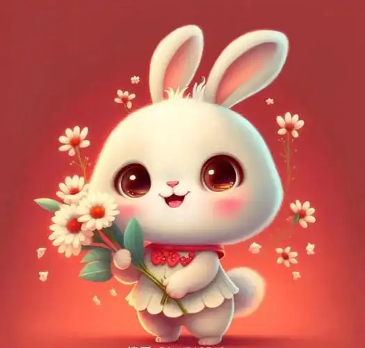 小兔子头像|笑口常开