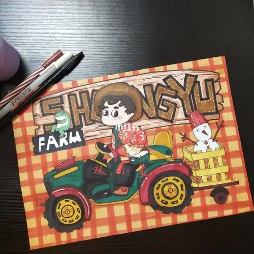 马克笔手绘人物插画78临摹