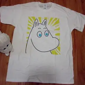 日本原单 moomin姆明 史力奇 亚美 卡通印花成人 女式短袖t恤