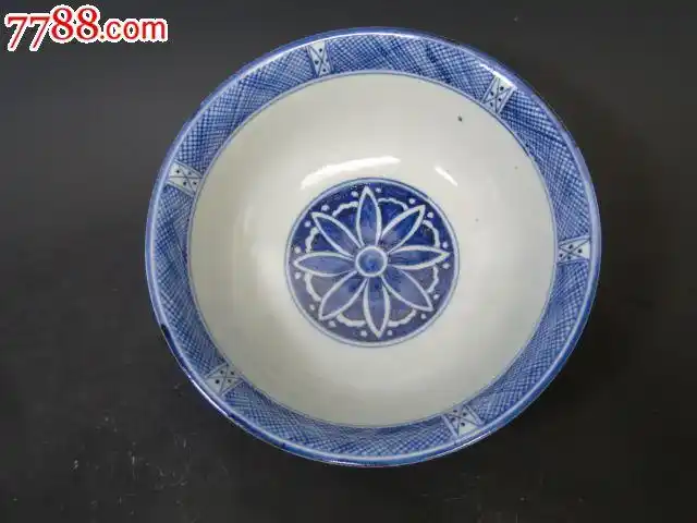 明朝老瓷器大明宣德年制青花碗