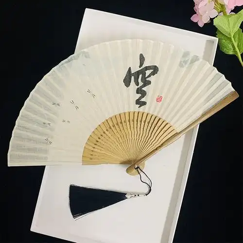 中国风复古折扇古色古香折叠扇日式汉服旗袍走秀便携竹古风小扇子