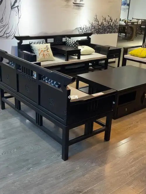 新中式黑檀木全实木沙发