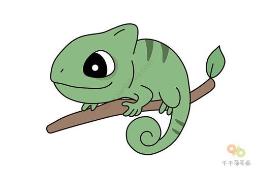 变色龙简笔画如何画