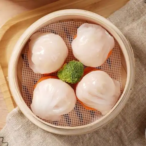 虾饺25个/1斤水晶皇广东广式早茶点心港式饺子速冻虾仁饺一件代发