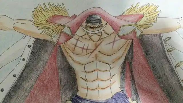 一 分钟学画动漫,绘画海贼王四皇超霸气白胡子教程!