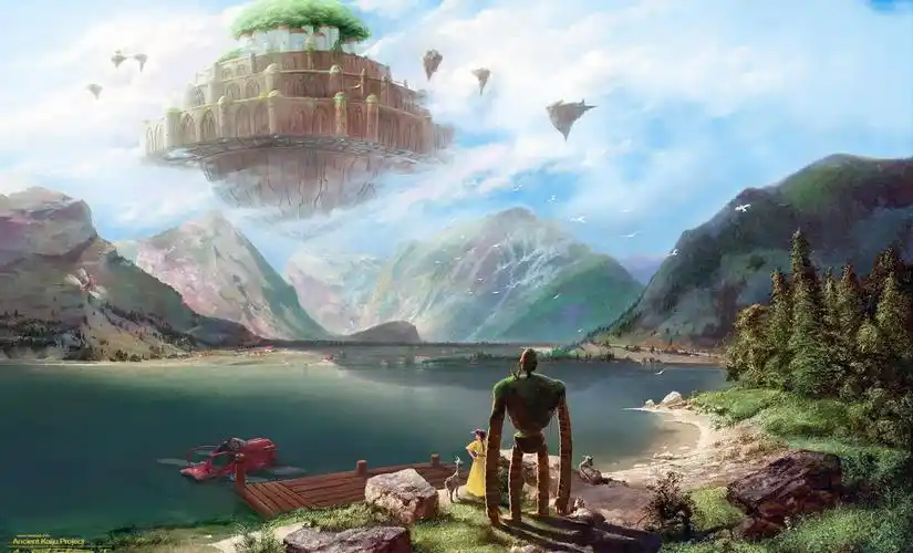 wallpaperengine天空之城精美同人绘图动态壁纸