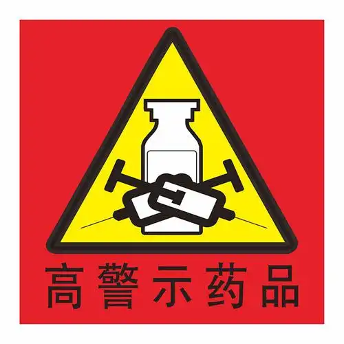 麻醉药品精神药品外用药品药房警示标签高警示药品标识贴高危药品