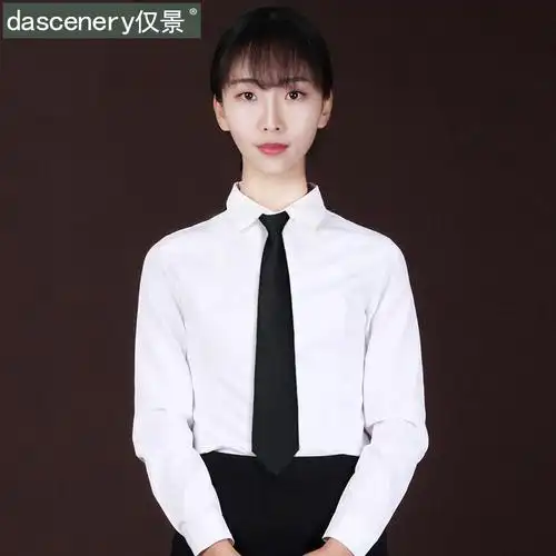 盛世尼曼女士拉链领带正装商务职业韩版学院风懒人方便免打易拉得领带