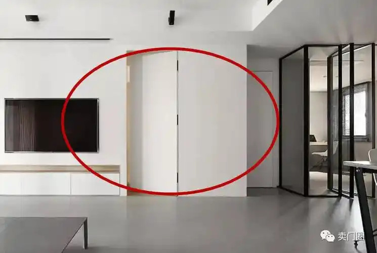 隐形门的优缺点,装暗门锁专用锁,电视背景墙客厅隐形门装修效果图