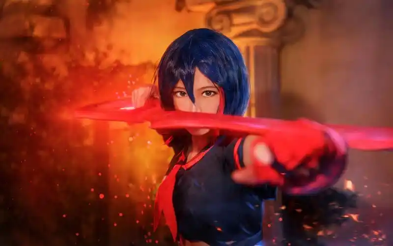 斩服少女缠流子cosplay